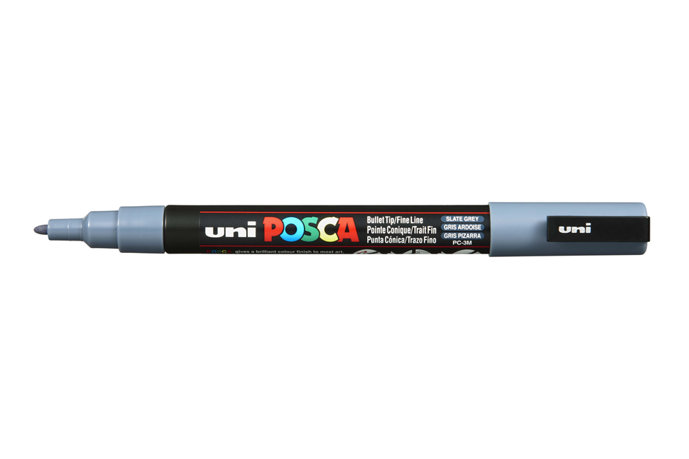 POSCA Marker Konisch F Schiefergrau, PC3M GA