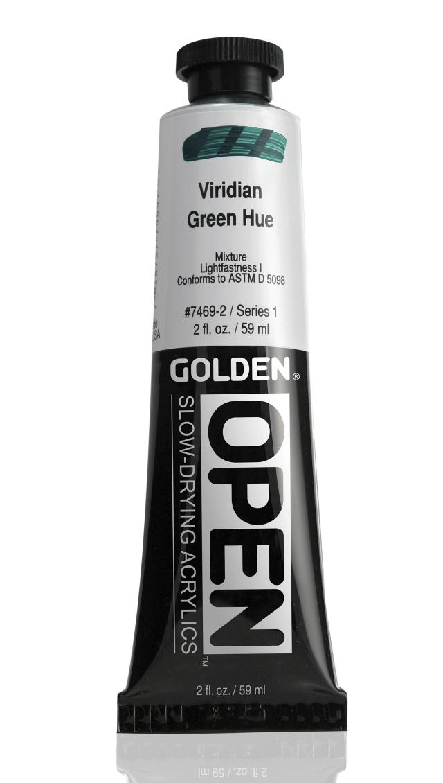 Golden OPEN Acrylics 59 ml, 7469 S-1 Viridian Green Hue