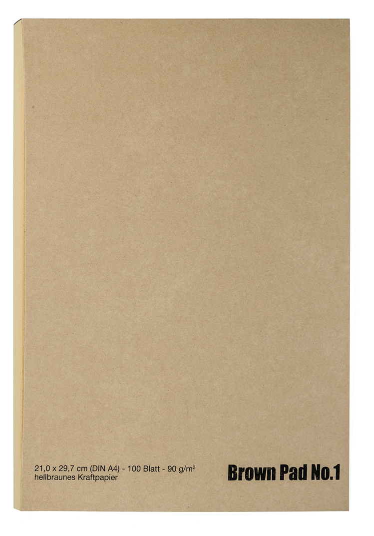 Der Braune Block No.1 90 g/m², A4, 100 Bl.