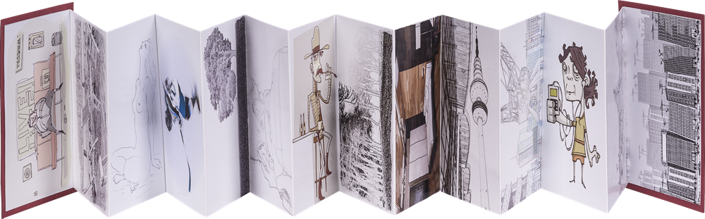 Leporello Skizze 200g/m² DIN A6