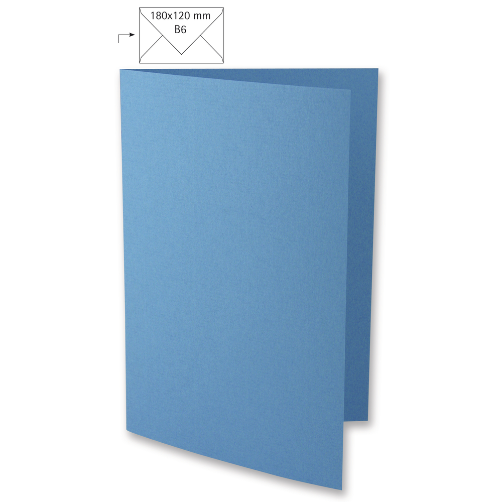 Karte Uni Din B6 doppelt 220g/m²