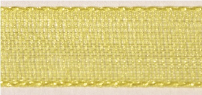 Organzaband 7mm x 10m Rolle gelb