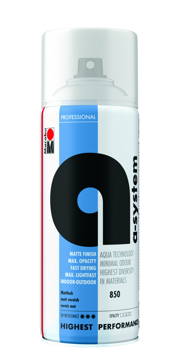 Marabu a-system 400 ml Mattlack, Professional Spray-Paint 21200 018 850