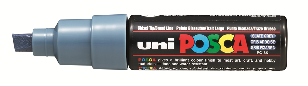 POSCA Marker Keil B Schiefergrau, PC8K GA