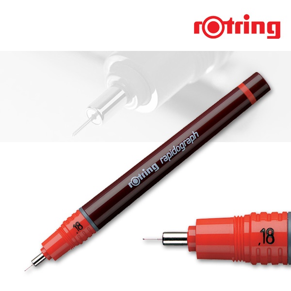 Rotring Rapidograph Tuschefüller 0,18mm