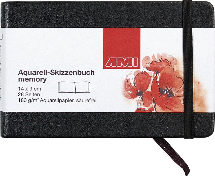 Aquarell-Skizzenbuch Memory 180g/m² 28 Blatt