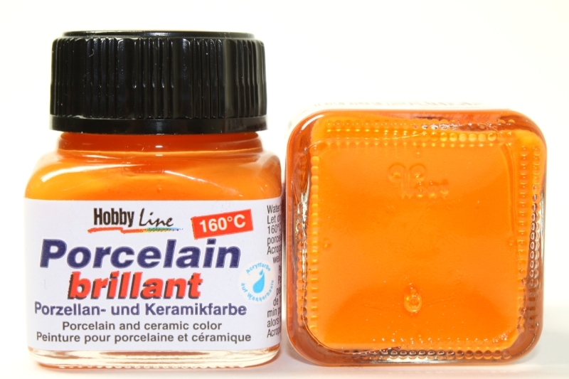 Hobbyline Porzellanfarbe 160° 20ml Orange