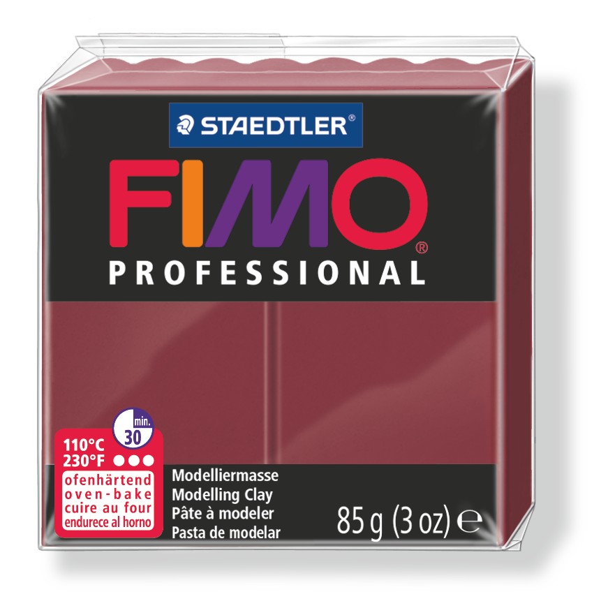 Fimo Professional Modelliermasse 85g 23 Bordeauxrot