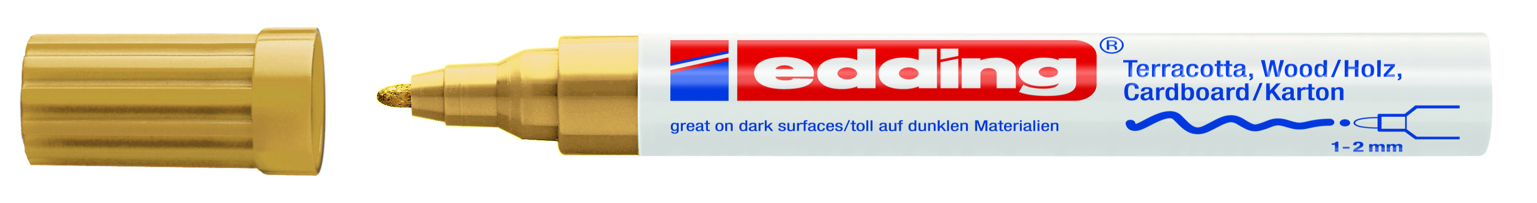 edding 4040 Mattlack-Marker gold