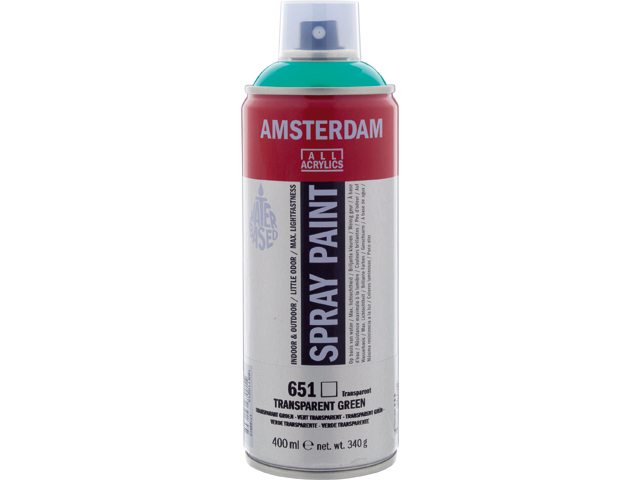 Amsterdam Acryl Spray 400 ml, 17166510 Transparent Grün