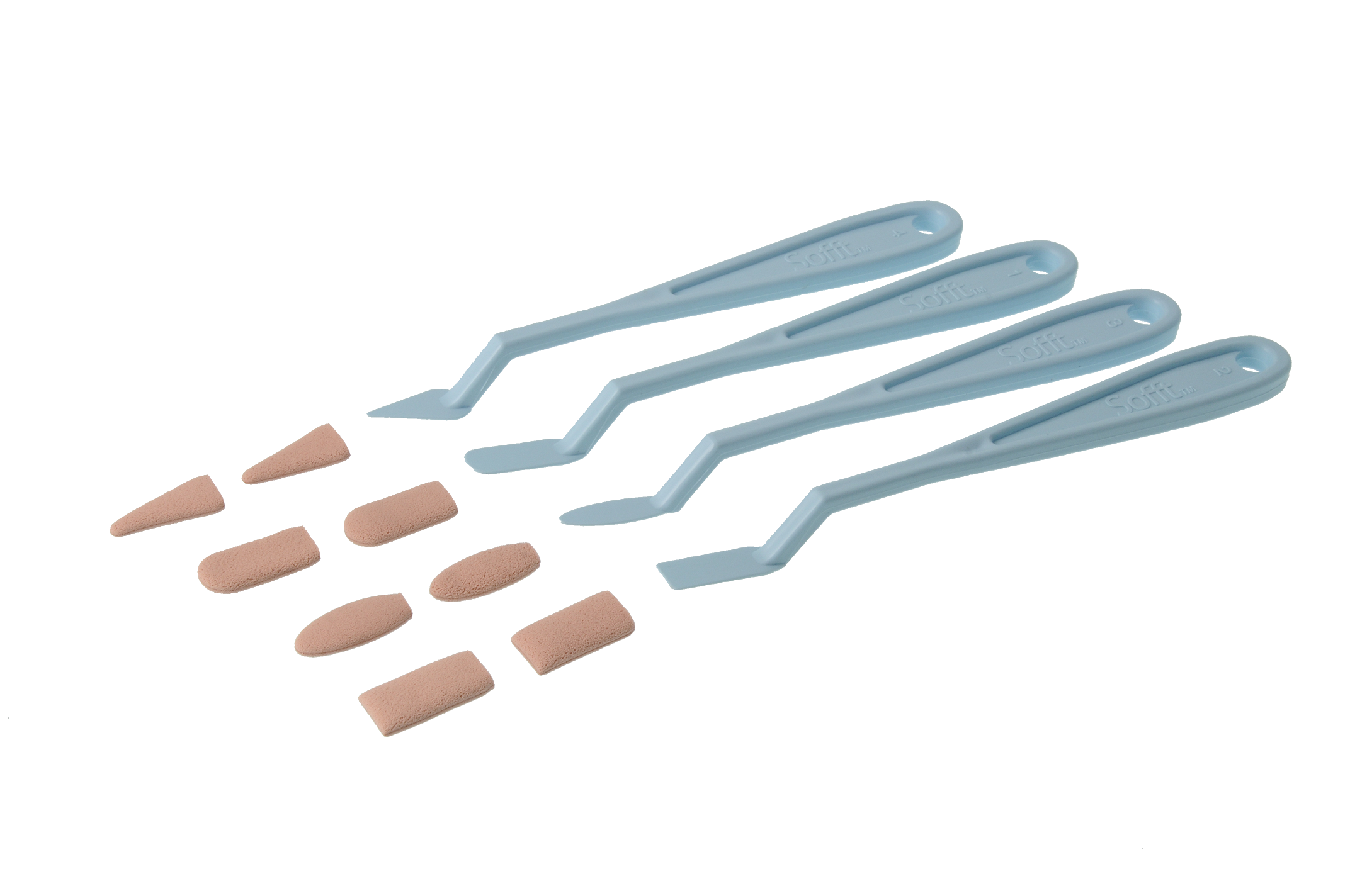 PanPastel Sofft Set 4 Messer und 8 Steckschwämme