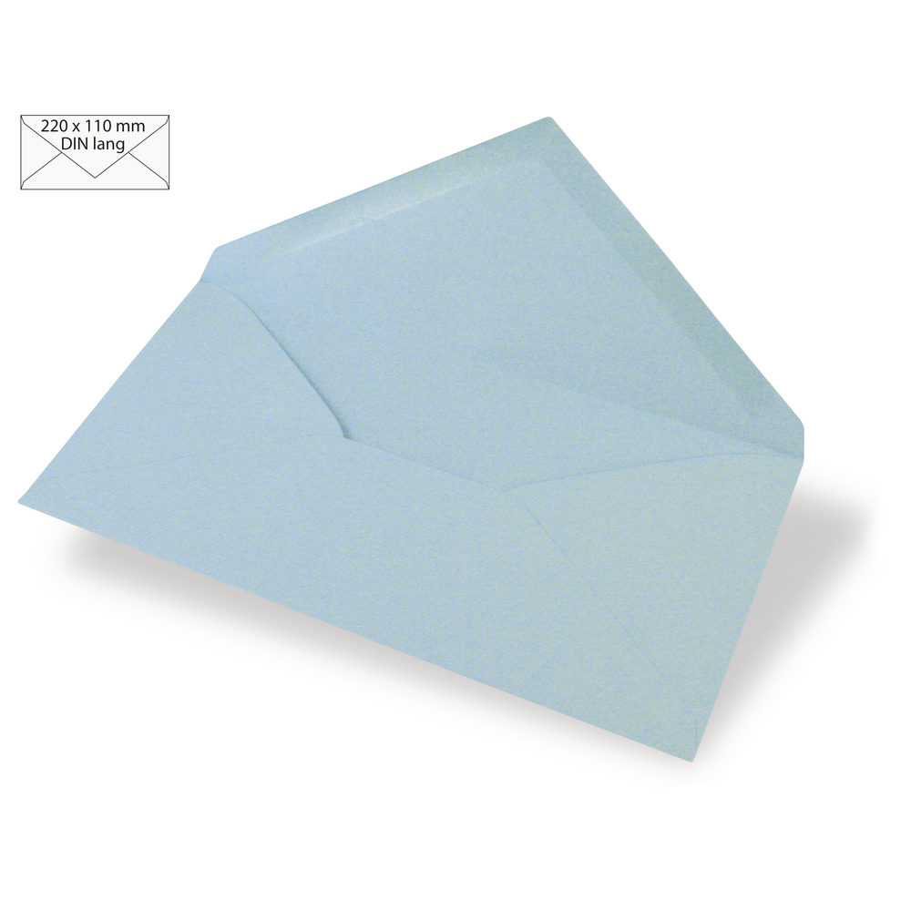 Kuvert Uni DL 90g/m² babyblau
