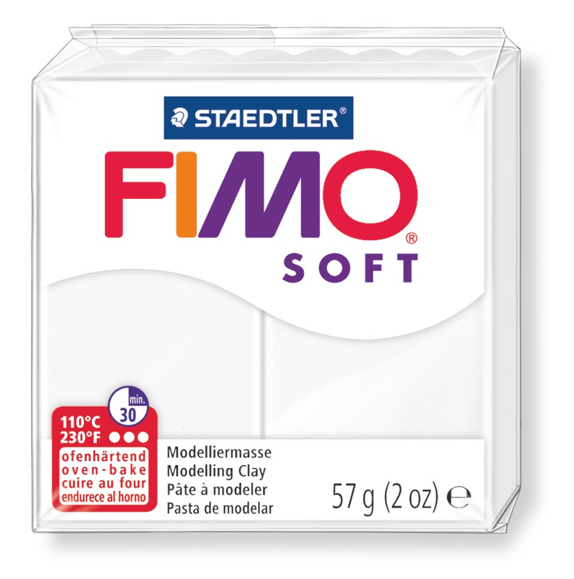 Fimo Soft Modelliermasse 57g 0 Weiß