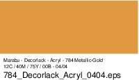 Marabu Decorlack 50ml 113005 784 Metallic Gold
