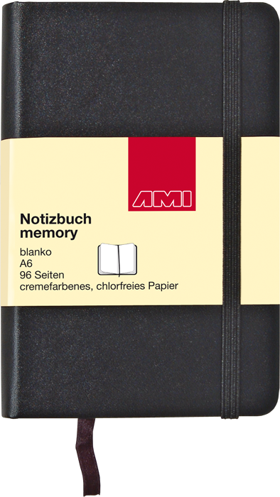 Notizbuch Memory 80g/m² 96 Seiten