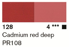 Lascaux Artist Acrylfarbe 45ml 128 PG4 Kadmiumrot dunkel