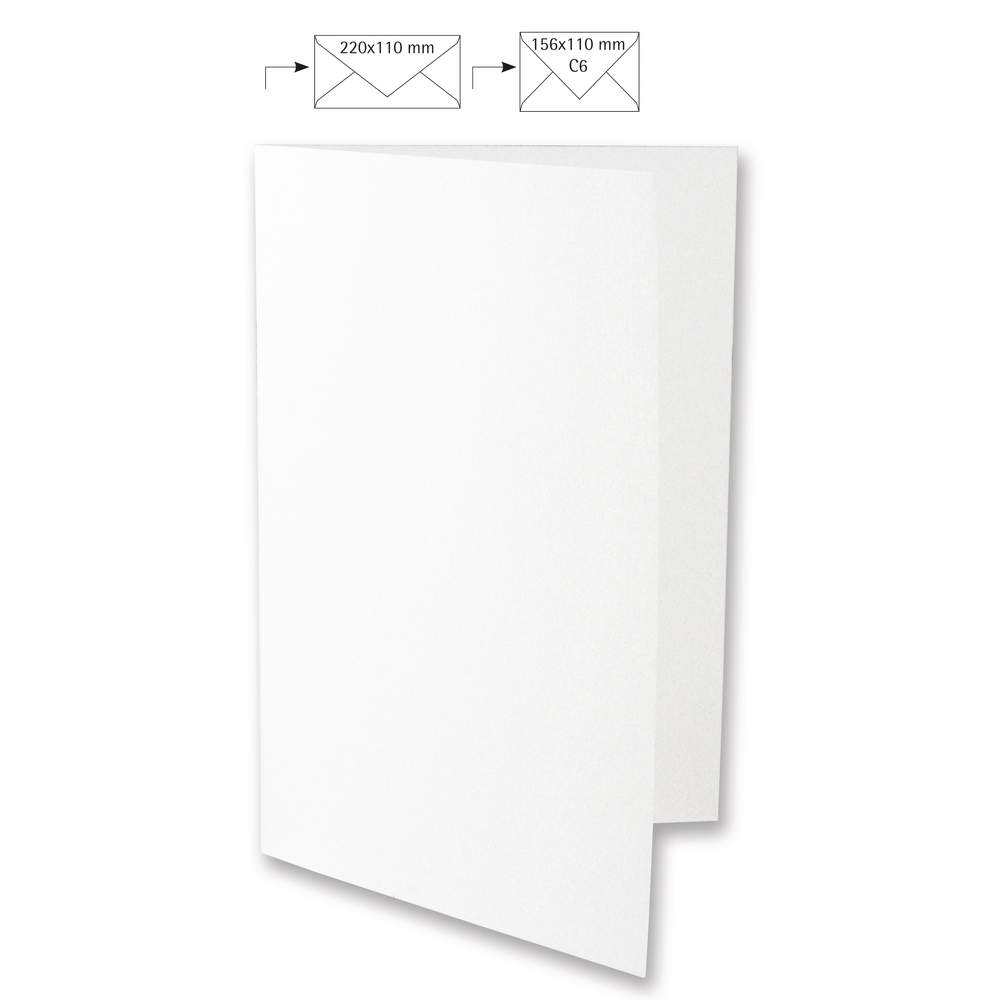 Karte Uni DIN A4 220g/m² weiss