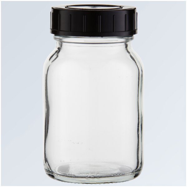 Glasflasche farblos Weithals