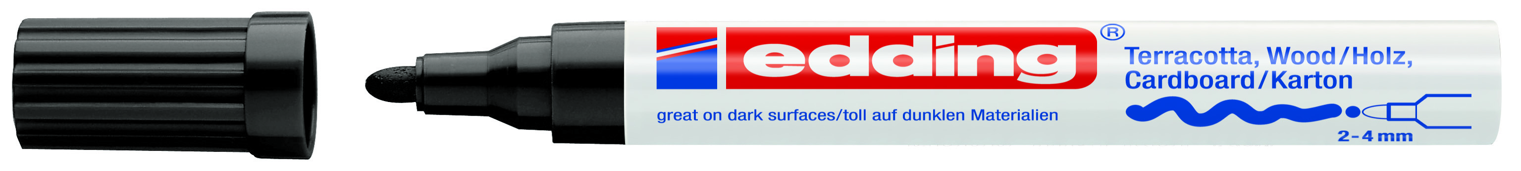 edding 4000 Mattlack-Marker schwarz