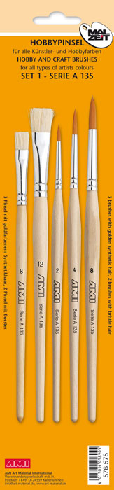 Hobbypinsel Set A135