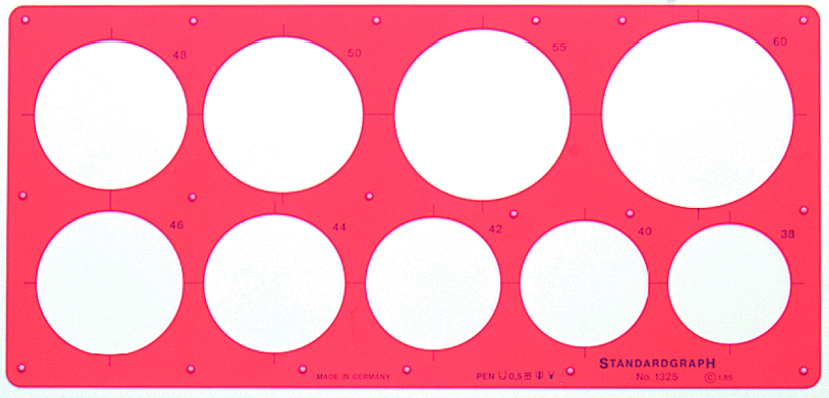 Standardgraph Kreisschablone 1325