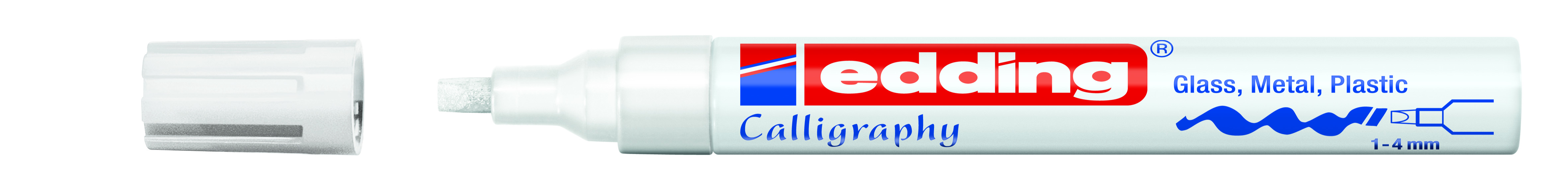 edding 755 Glanzlack-Marker Kalligrafie weiß