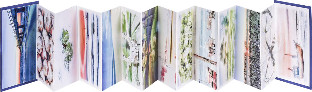 Leporello Aquarell 280g/m² DIN A6