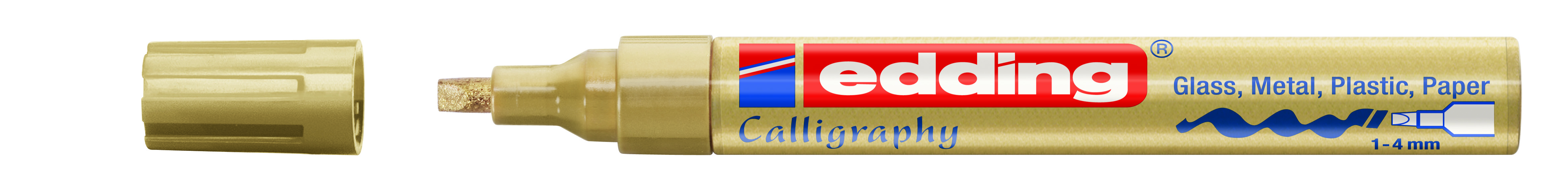 edding 755 Glanzlack-Marker Kalligrafie gold