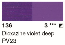 Lascaux Artist Acrylfarbe 45ml 136 PG3 Dioxazinviolett dunkel