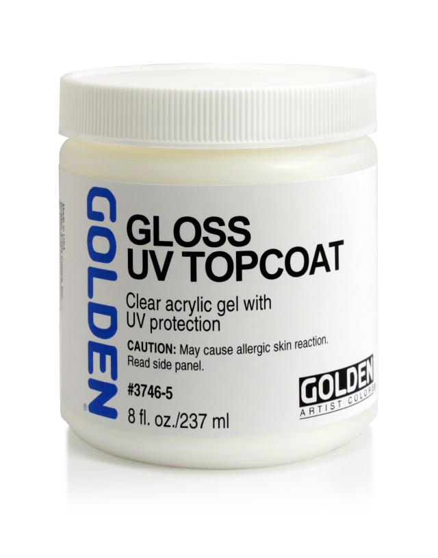 Golden Gel Topcoat w/ UVLS (Gloss) 3746, 237 ml