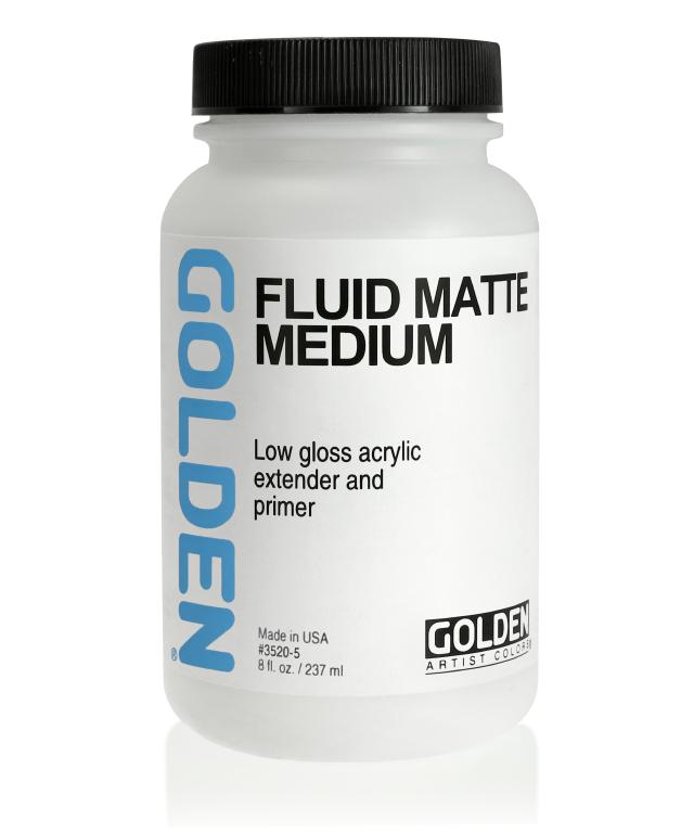 Golden Fluid Matte Medium 3520, 237 ml