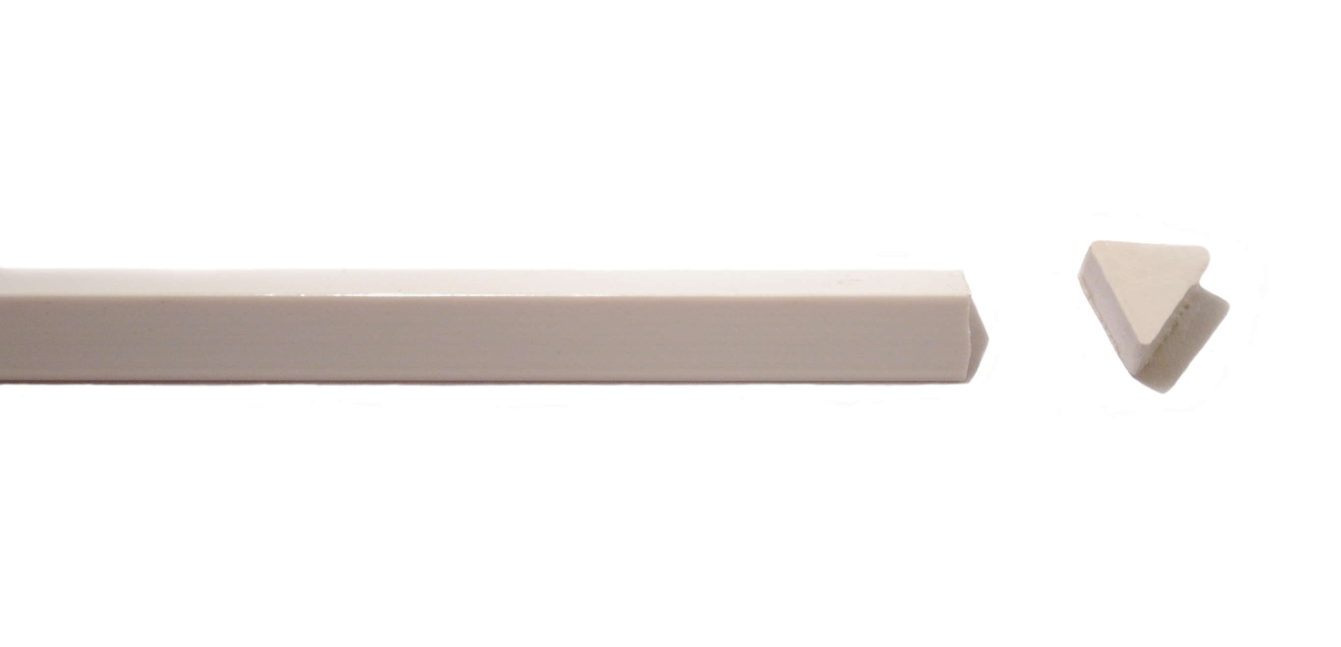 ASA Polystyrol Dreikantstab 60° 1m