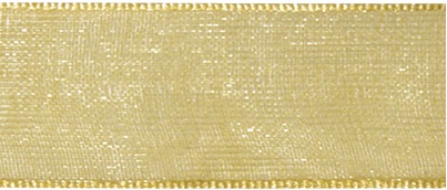 Organzaband 7mm x 10m Rolle gold