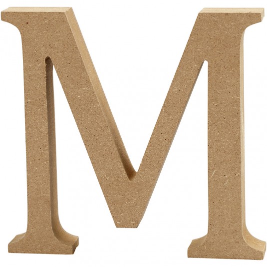 Buchstabe 13cm aus MDF "M"