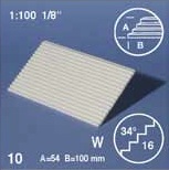 Schulcz Polystyrol Stufenplatte 34° 10St. 1:100