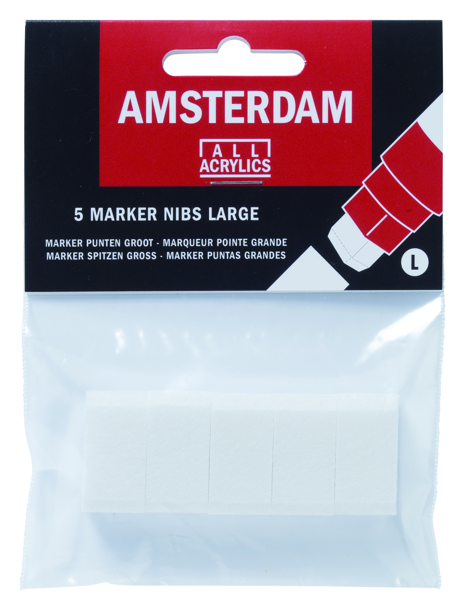 Amsterdam Acryl Marker Spitzen, L groß, 5 Stück, 91841715