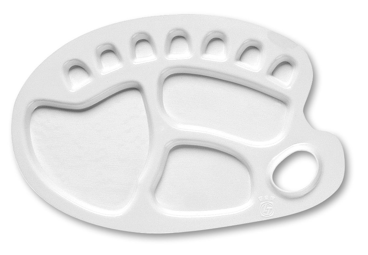Kunststoffpalette oval 10 Näpfe