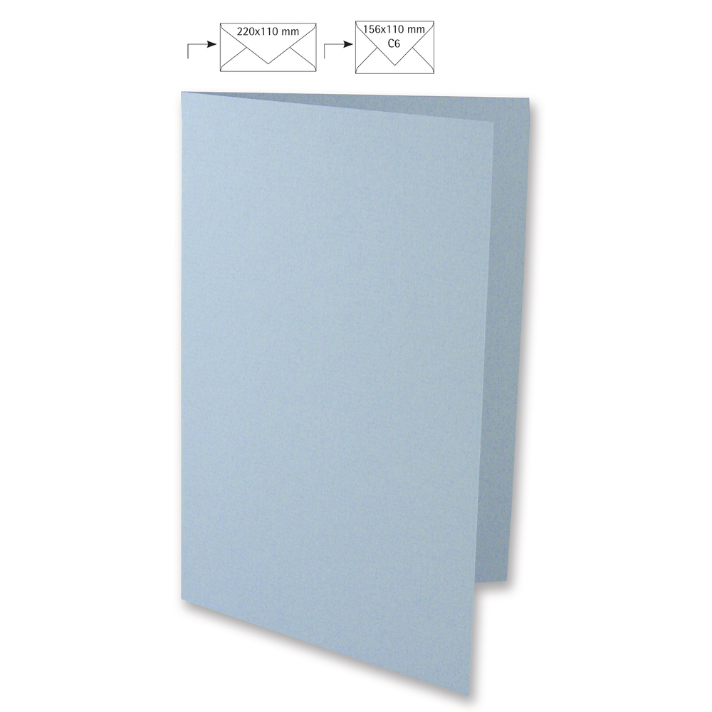 Karte Uni DIN A4 220g/m² babyblau