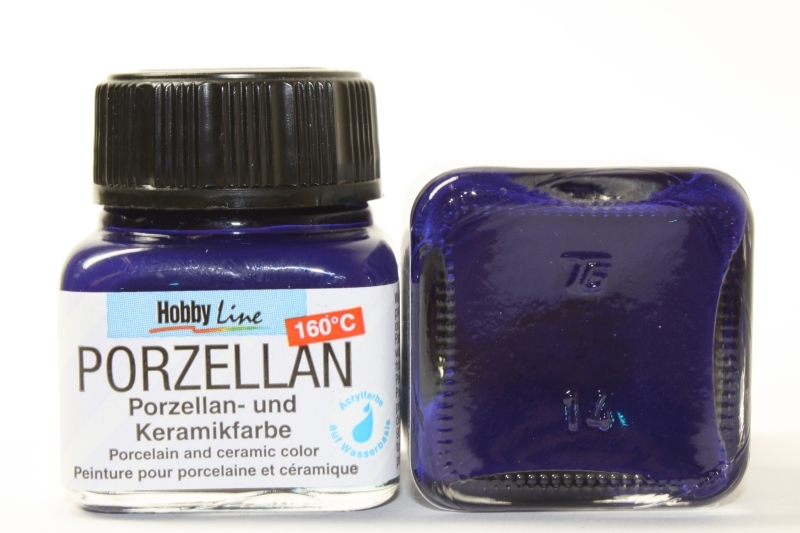 Hobbyline Porzellanfarbe 160° 20ml Royalblau