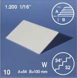 Schulcz Polystyrol Stufenplatte 34° 10St. 1:200