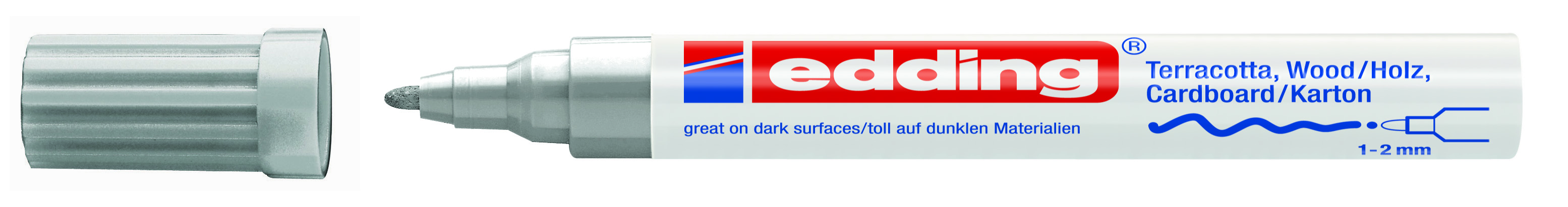 edding 4040 Mattlack-Marker silber