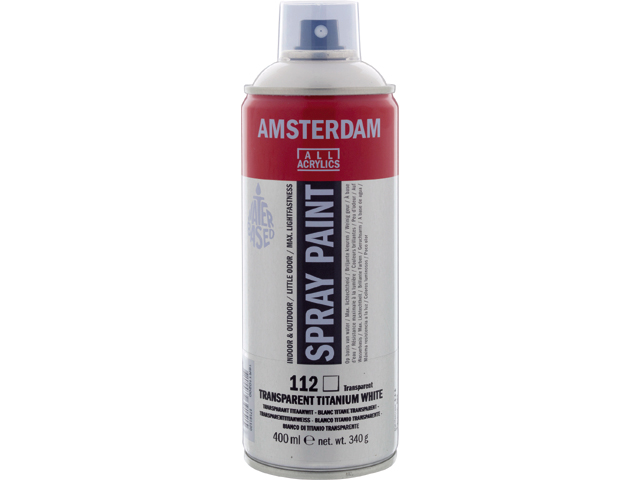 Amsterdam Acryl Spray 400 ml, 17161120 Transparenttitanweiß