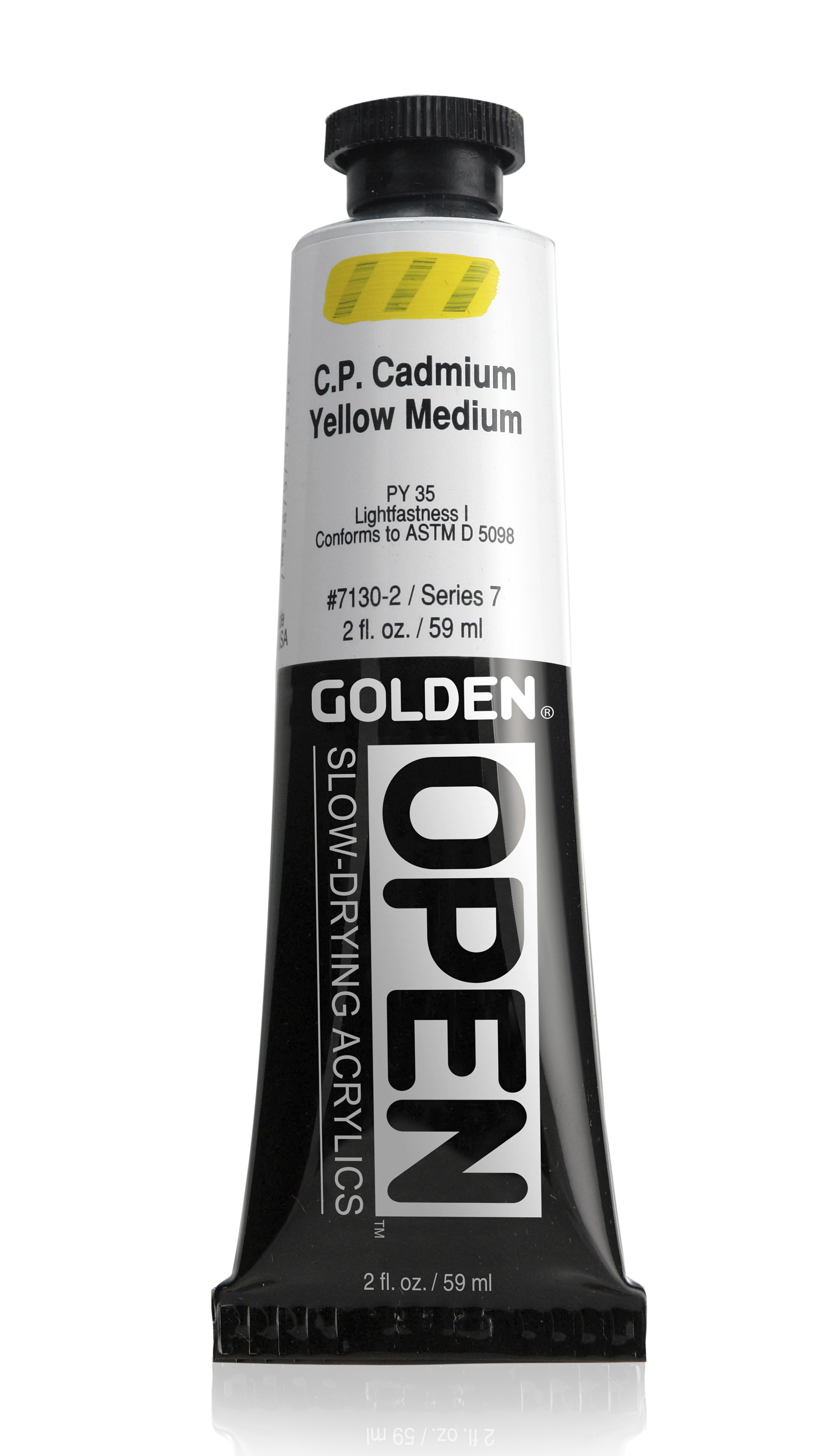 Golden OPEN Acrylics 59 ml, 7130 S-7 ** C.P. Cadmium Yellow Medium