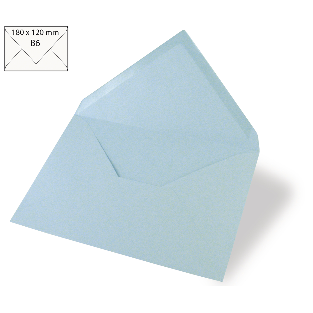 Kuvert Uni B6 90g/m² babyblau