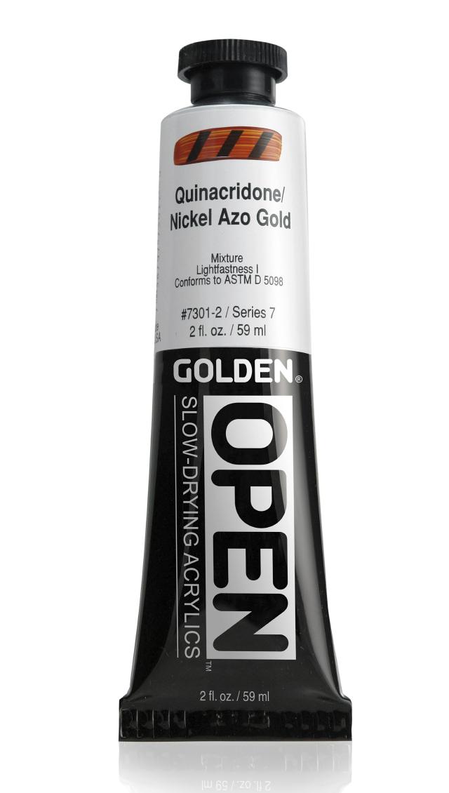 Golden OPEN Acrylics 59 ml, 7301 S-7 Quinacridone/Nickel Azo Gold