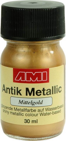 Antik Metallic 30 ml Mittelgold