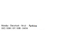 Marabu Decorlack 50ml 113005 100 Farblos