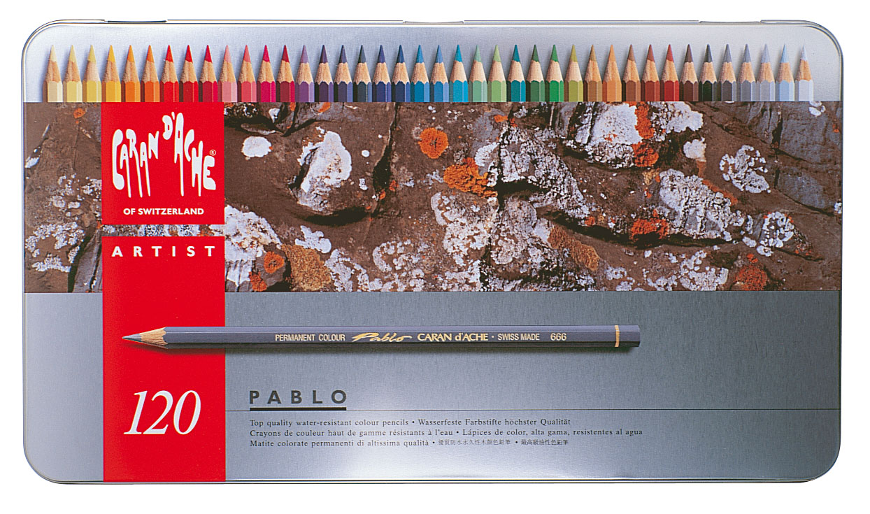 Caran d`Ache Pablo Künstlerfarbstift Set 120 Stifte