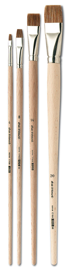 Da Vinci Ölmalpinsel flach Serie 1768