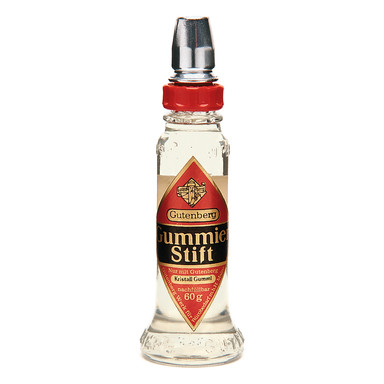 Gutenberg Gummierstift Glasflasche 60g